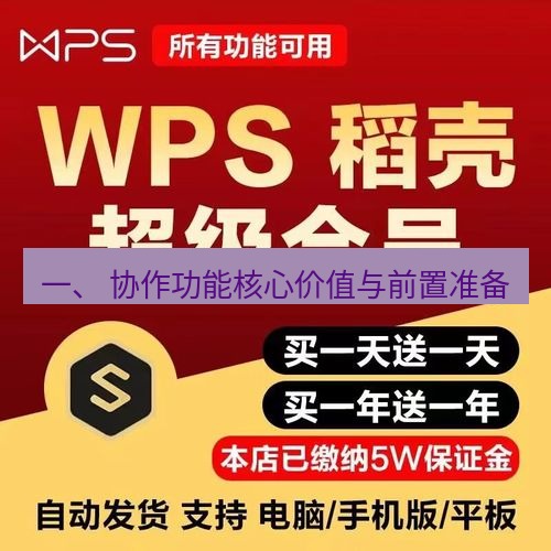 wps下载 一、 协作功能核心价值与前置准备