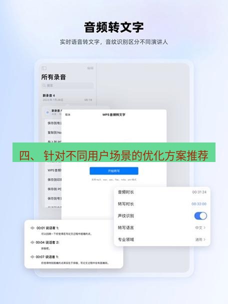 wps下载 四、 针对不同用户场景的优化方案推荐