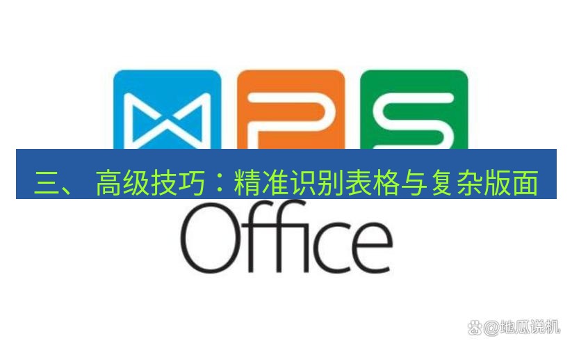 wps下载 三、 高级技巧：精准识别表格与复杂版面