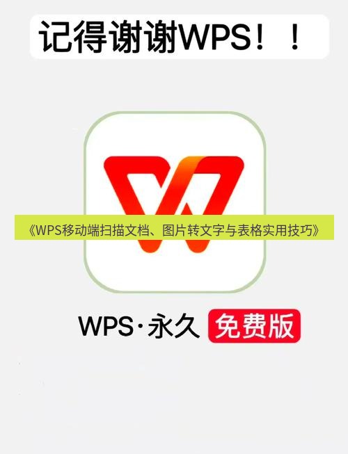 wps下载 《WPS移动端扫描文档、图片转文字与表格实用技巧》