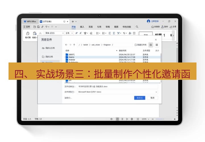 wps下载 四、 实战场景三：批量制作个性化邀请函