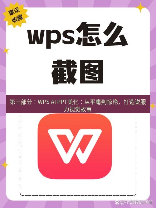 wps下载 第三部分：WPS AI PPT美化：从平庸到惊艳，打造说服力视觉故事