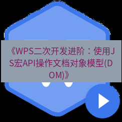wps下载 《WPS二次开发进阶：使用JS宏API操作文档对象模型(DOM)》
