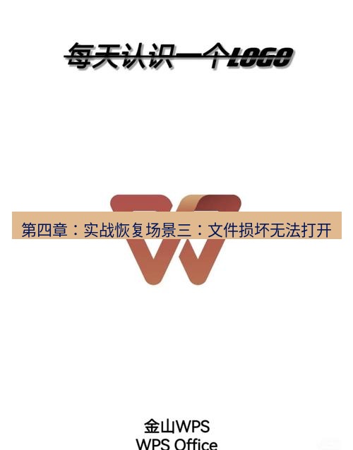 wps下载 第四章：实战恢复场景三：文件损坏无法打开