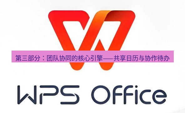 wps下载 第三部分：团队协同的核心引擎——共享日历与协作待办