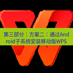 wps下载 第三部分：方案二：通过Android子系统安装移动版WPS