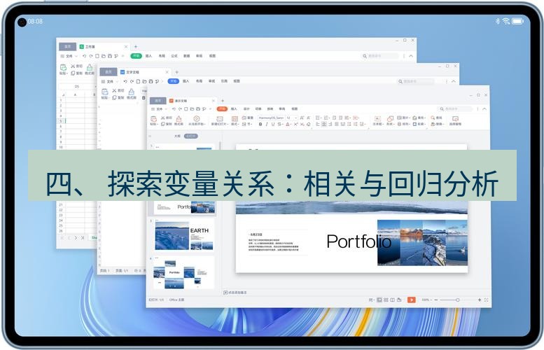 wps下载 四、 探索变量关系：相关与回归分析