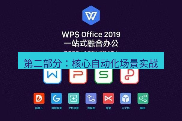 wps下载 第二部分：核心自动化场景实战