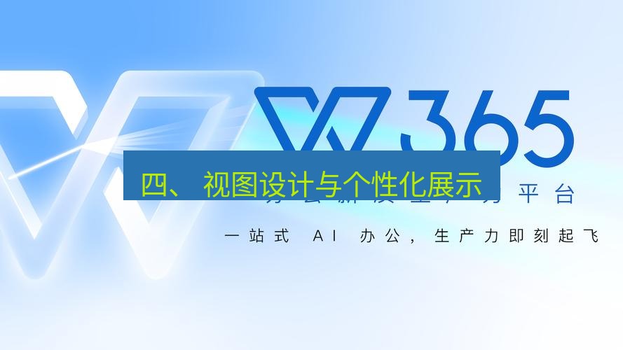 wps下载 四、 视图设计与个性化展示